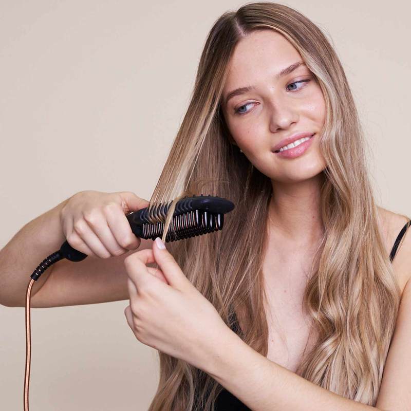 Ikoo hair straightening brush top